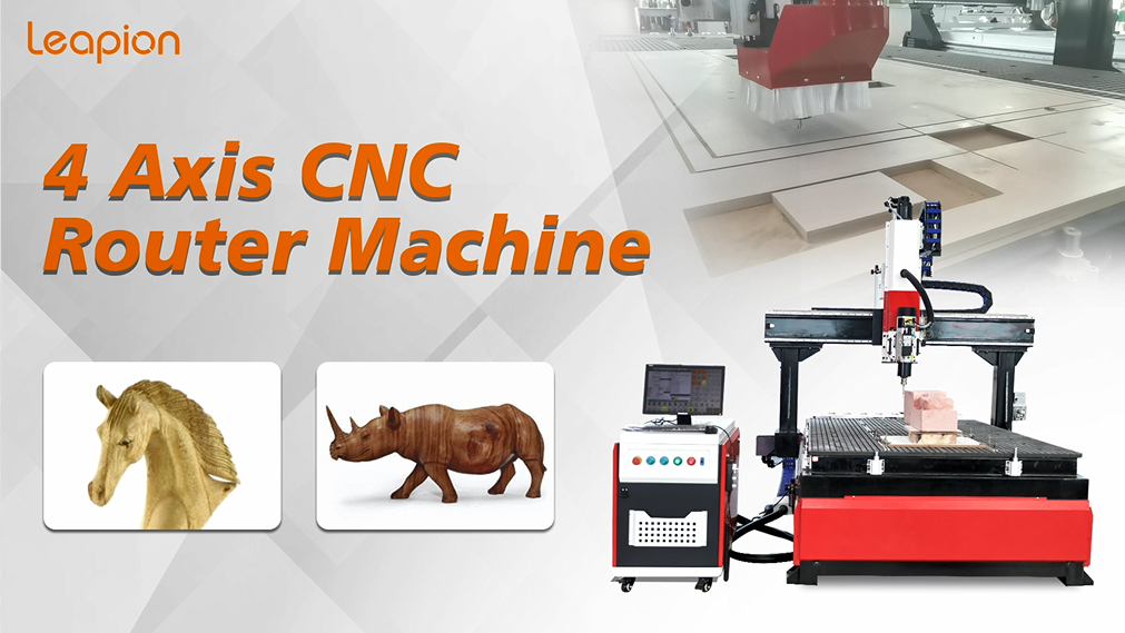 Máquina de roteador CNC do eixo de 4 eixos 2040